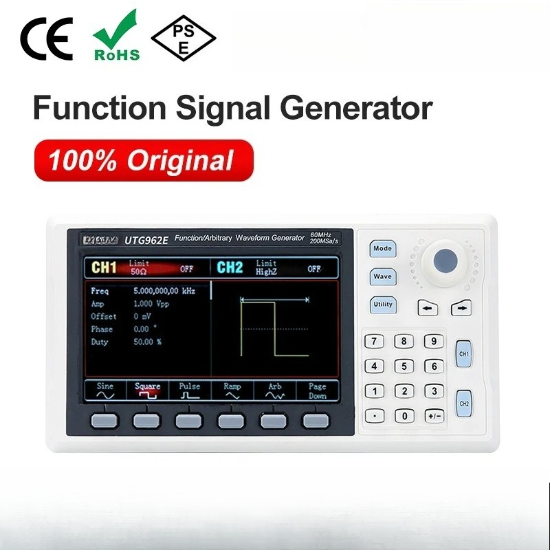 Generator Sinyal Fungsi UTG932 - Dual Channel Arbitrary Waveform Function Generator 60Mhz ulasan dan harga